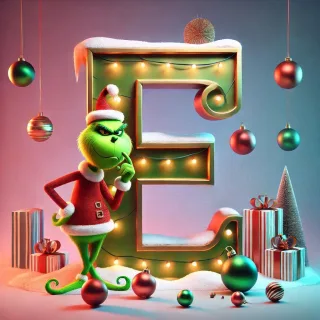 Grinch 2 — litera E (wariant 2)