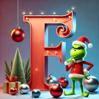 Grinch 2 — litera F (wariant 2)