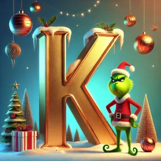 Grinch 2 — litera K (wariant 2)