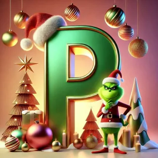 Grinch 2 — litera P (wariant 2)