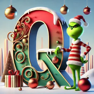 Grinch 2 — litera Q (wariant 2)