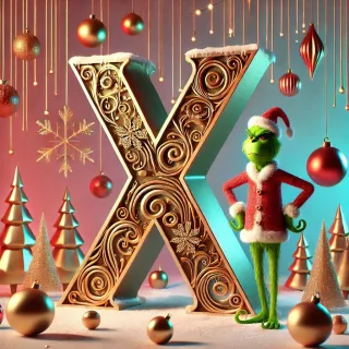 Grinch 2 — litera X (wariant 2)