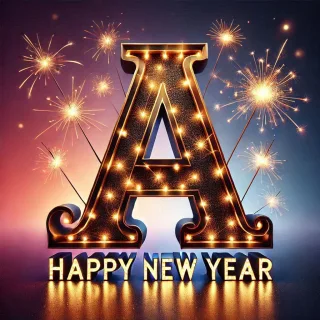 Happy New Year — litera A