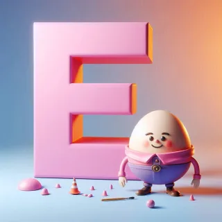 Humpty Dumpty — litera E