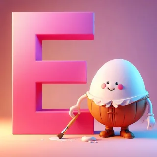 Humpty Dumpty — litera E (wariant 2)