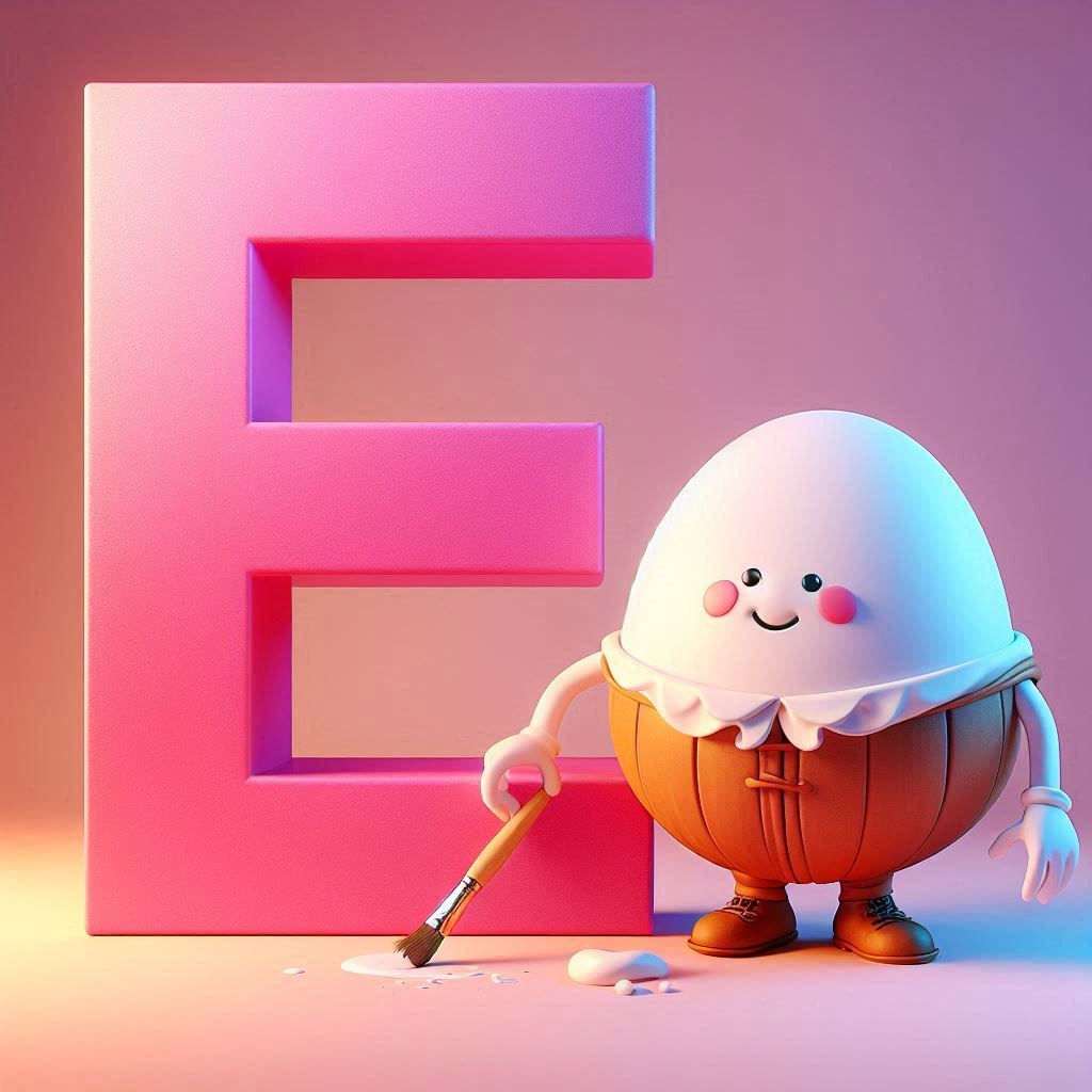 Humpty Dumpty — litera E (wariant 2)