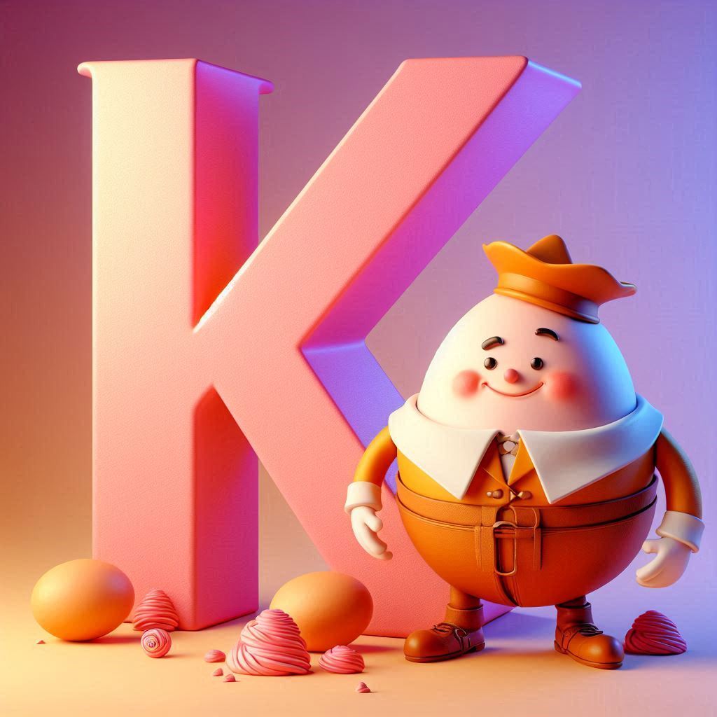 Humpty Dumpty — litera K (wariant 2)