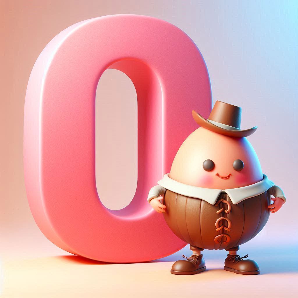 Humpty Dumpty — litera O (wariant 2)