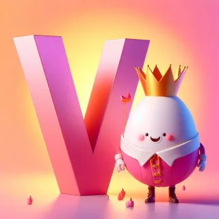 Humpty Dumpty — litera V (wariant 2)