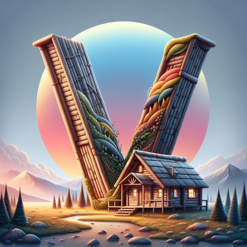 Hut 2 — litera V (wariant 2)
