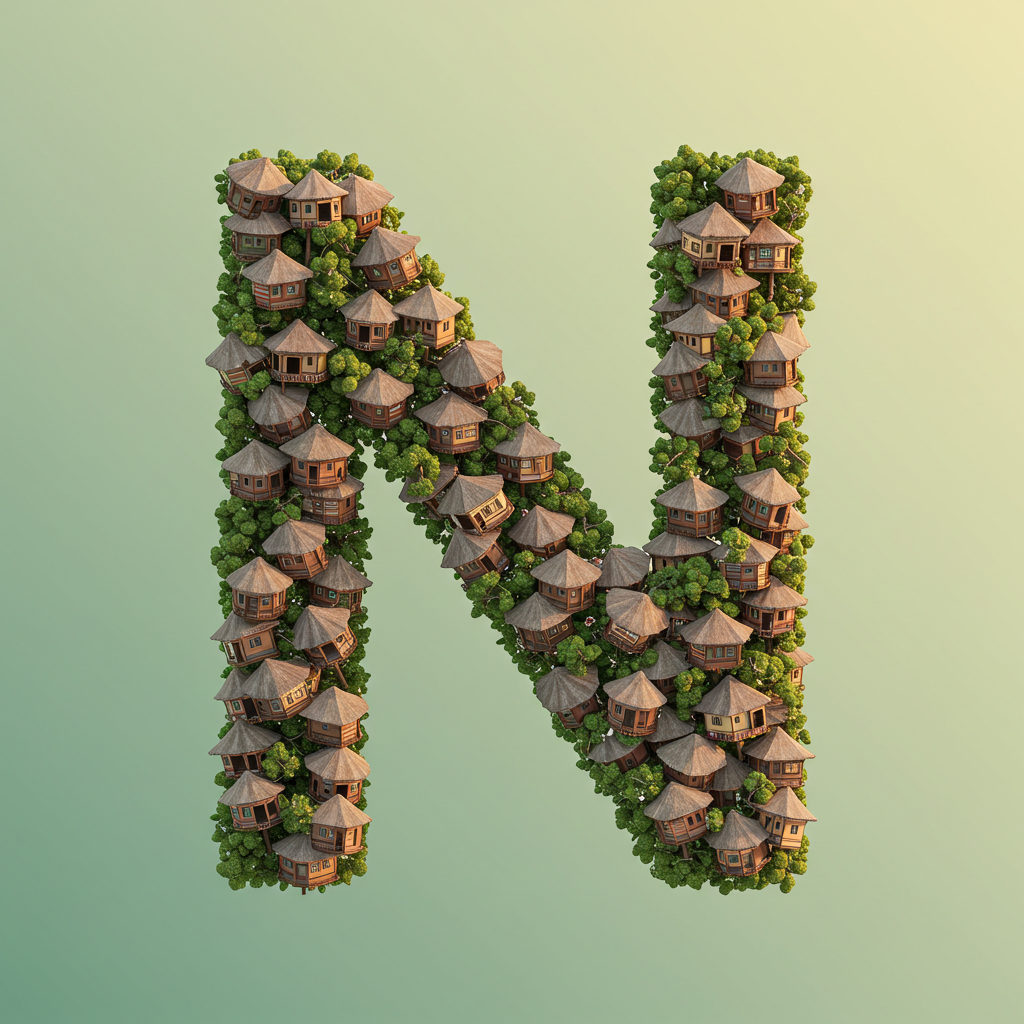 Hut — litera N (wariant 2)