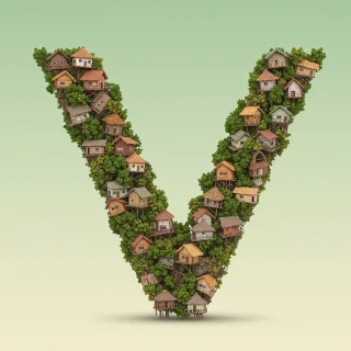 Hut — litera V (wariant 2)