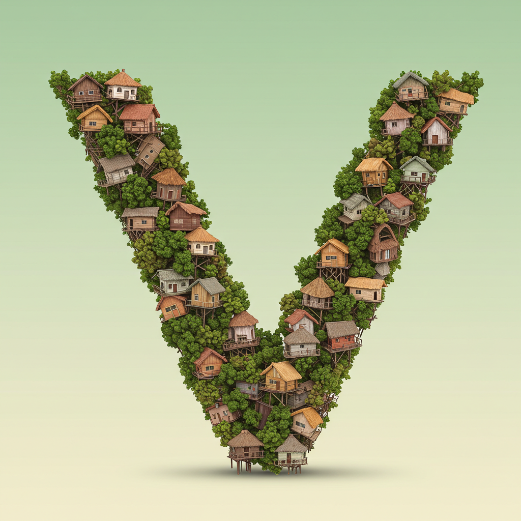 Hut — litera V (wariant 2)