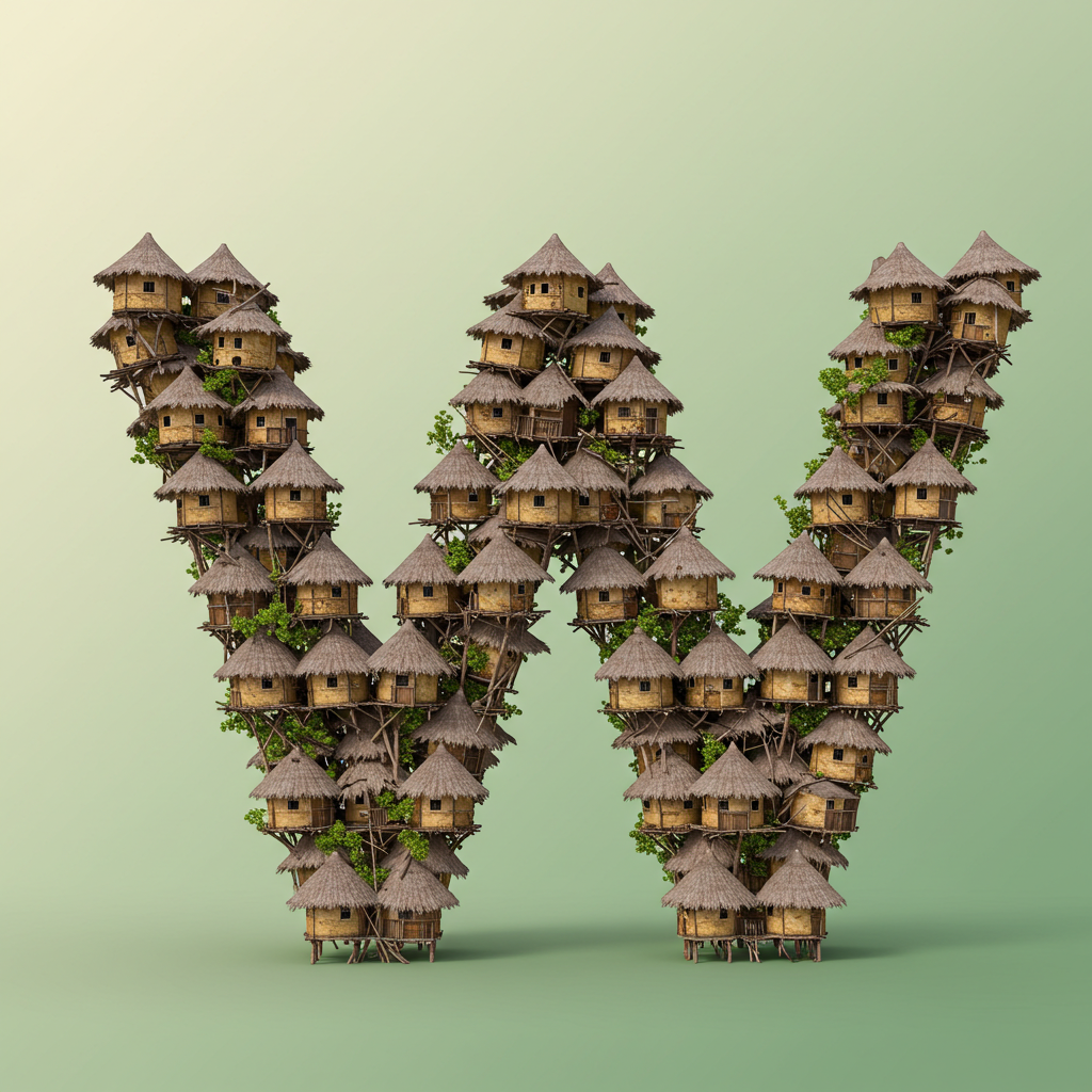 Hut — litera W (wariant 2)