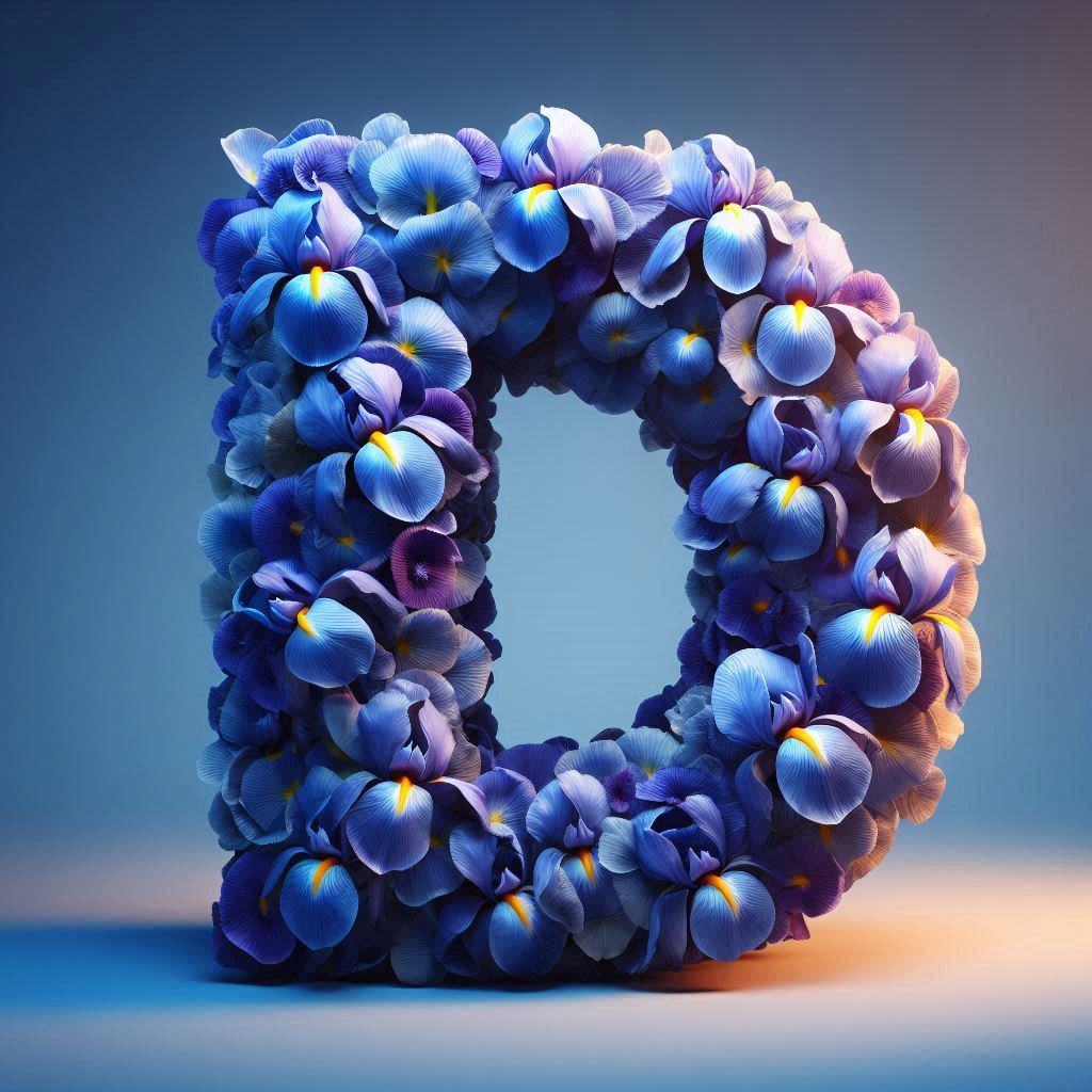 Iris 2 — litera D (wariant 2)