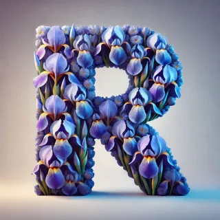 Iris 2 — litera R (wariant 2)