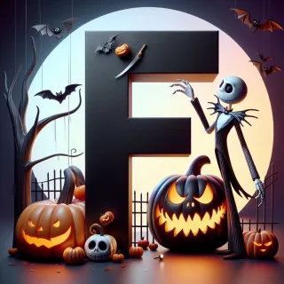 Jack Skellington — litera F (wariant 2)