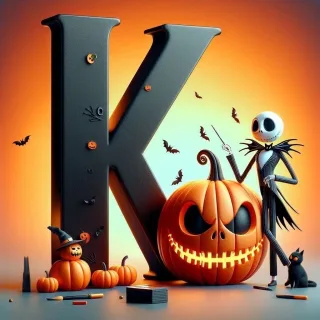 Jack Skellington — litera K (wariant 2)