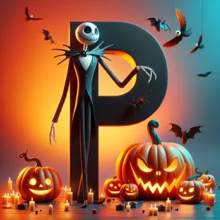 Jack Skellington — litera P (wariant 2)