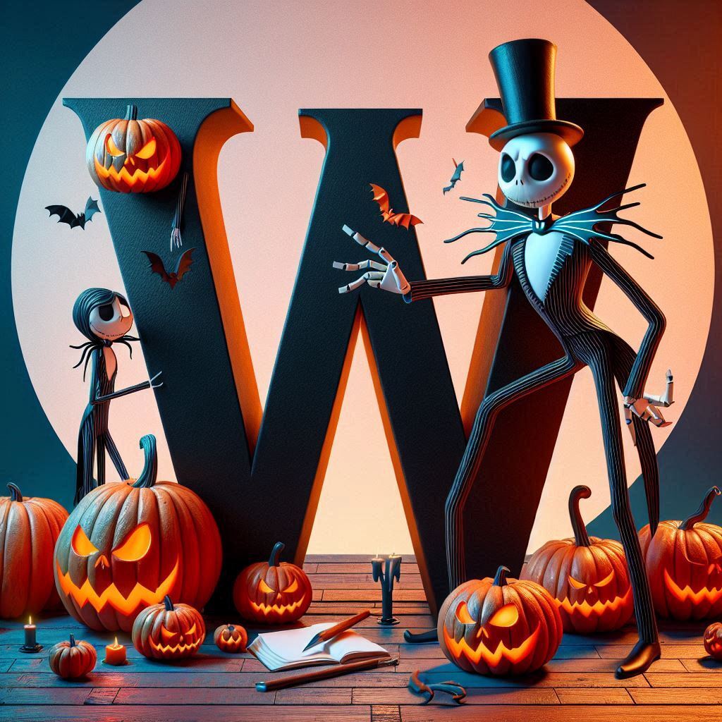 Jack Skellington — litera W (wariant 2)
