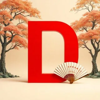 Japanese fan — litera D