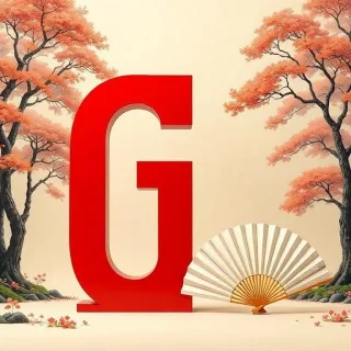 Japanese fan — litera G