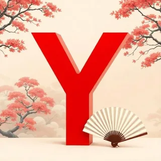 Japanese fan — litera Y