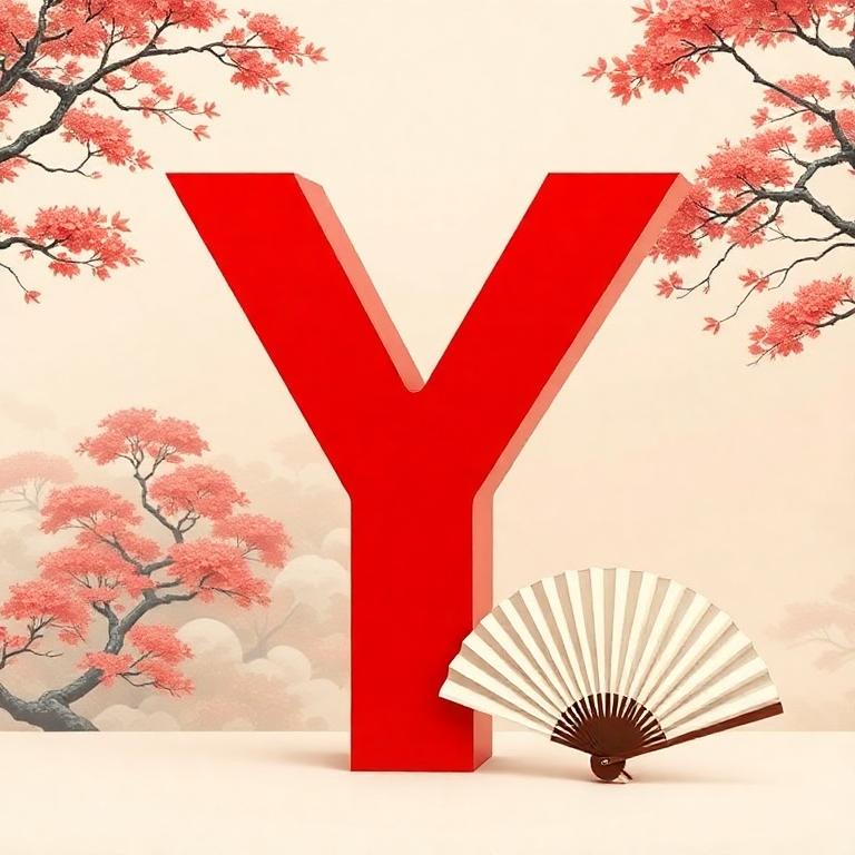 Japanese fan — litera Y