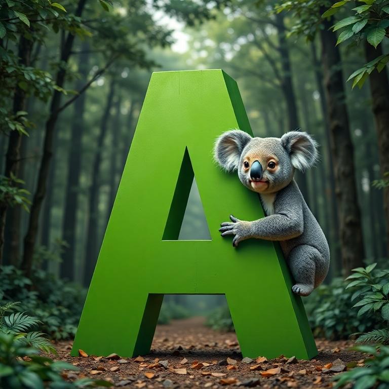 Koala bear — litera A