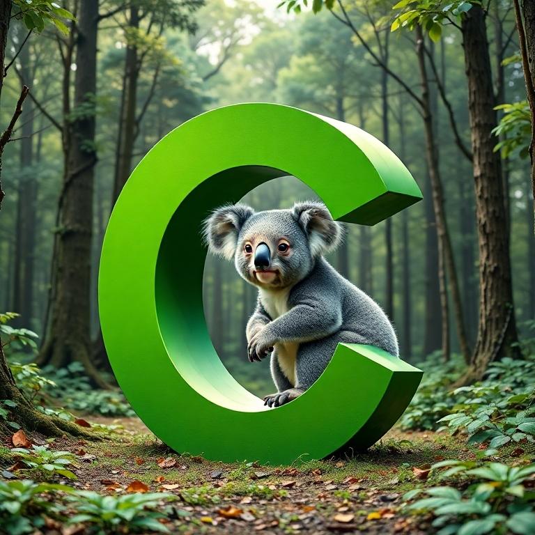 Koala bear — litera C