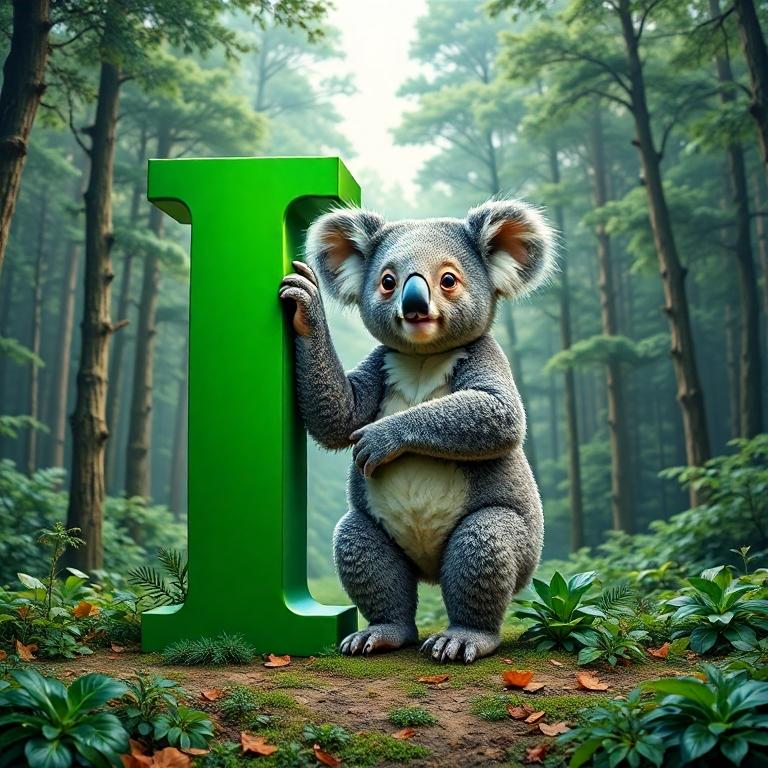 Koala bear — litera I
