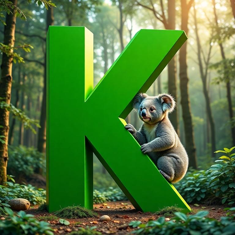 Koala bear — litera K