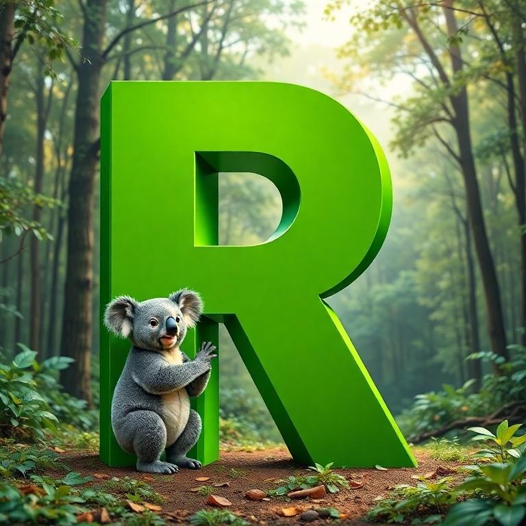 Koala bear — litera R