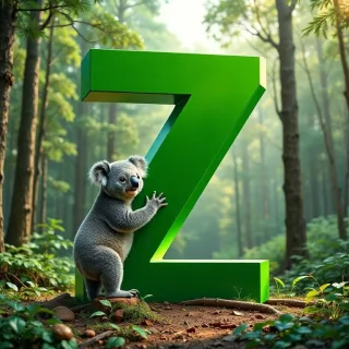 Koala bear — litera Z
