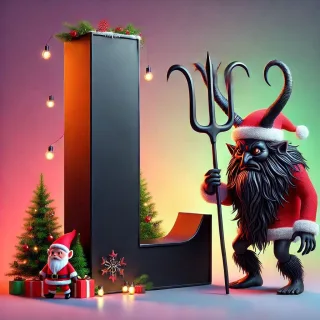 Krampus — litera L (wariant 2)