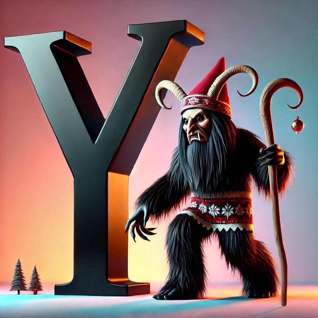 Krampus — litera Y (wariant 2)