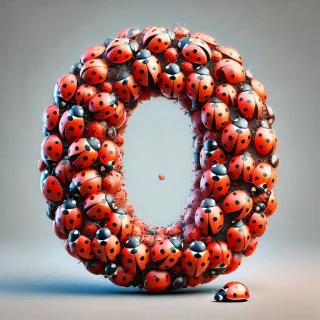 Ladybird 2 — litera O (wariant 2)
