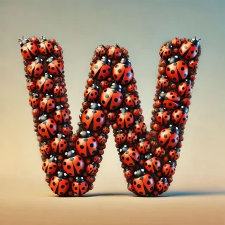Ladybird 2 — litera W (wariant 2)