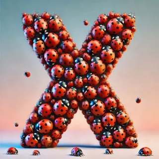 Ladybird 2 — litera X (wariant 2)