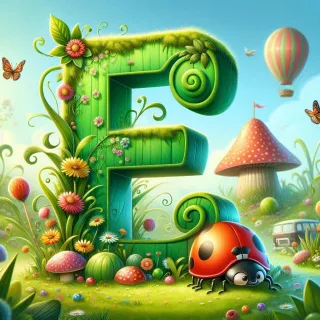 Ladybird 3 — litera E