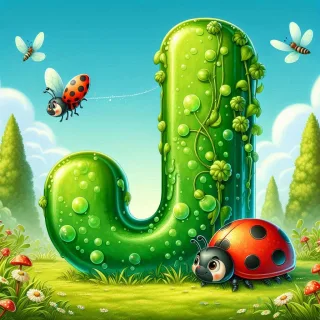 Ladybird 3 — litera J