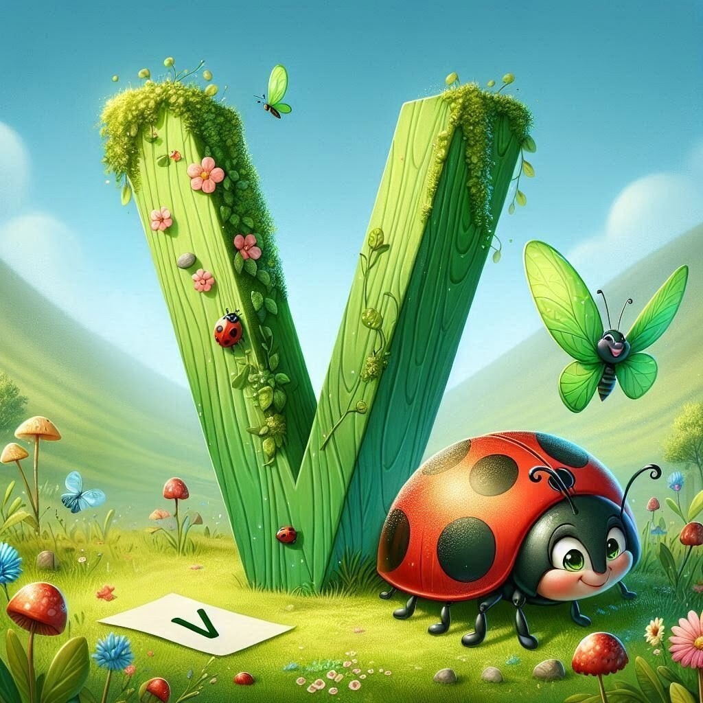 Ladybird 3 — litera V