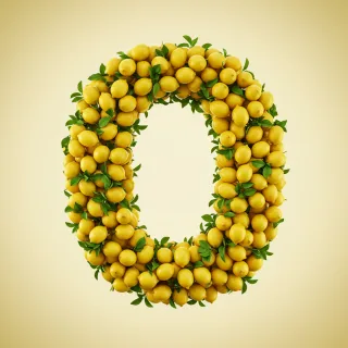Lemon 2 — litera O (wariant 2)