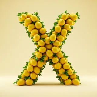 Lemon 2 — litera X (wariant 2)
