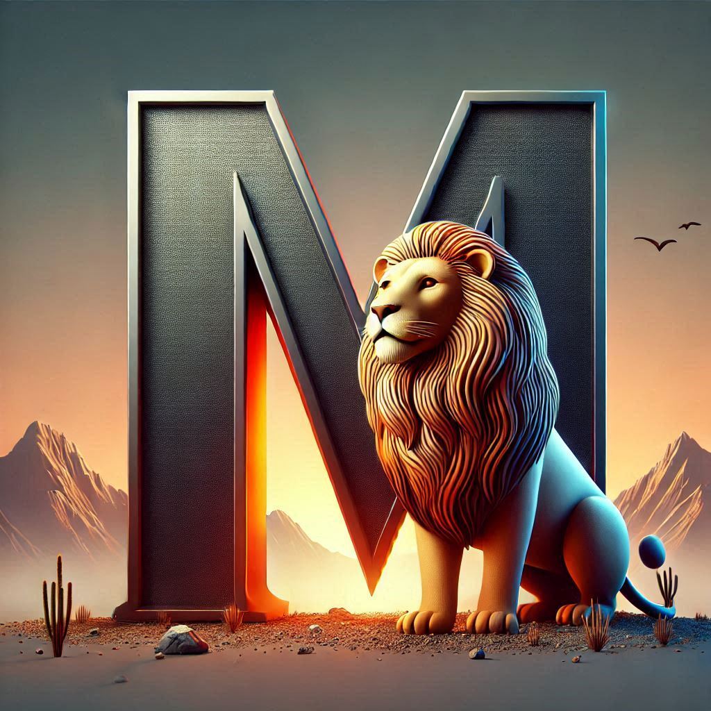 Lion 3 — litera M (wariant 2)