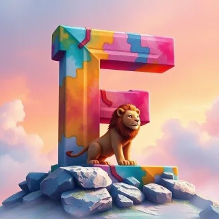 Lion — litera F
