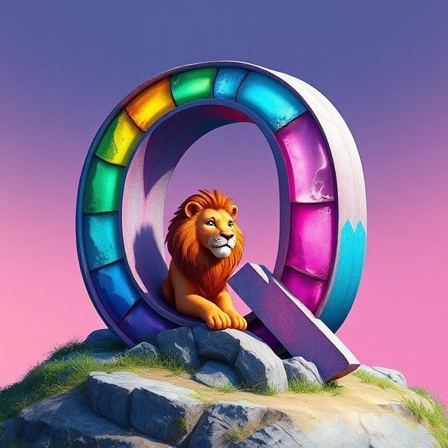 Lion — litera Q