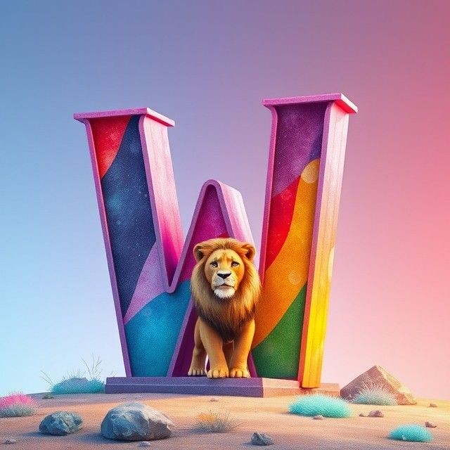 Lion — litera W