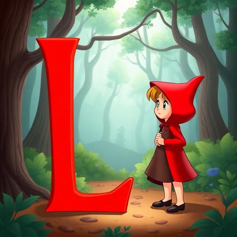 Little Red Riding Hood — litera L