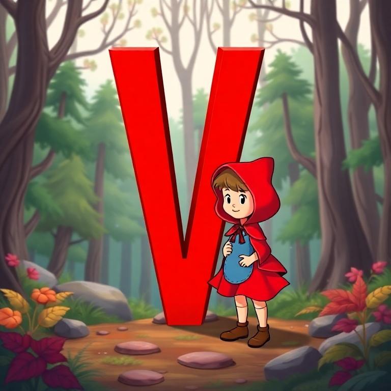 Little Red Riding Hood — litera V
